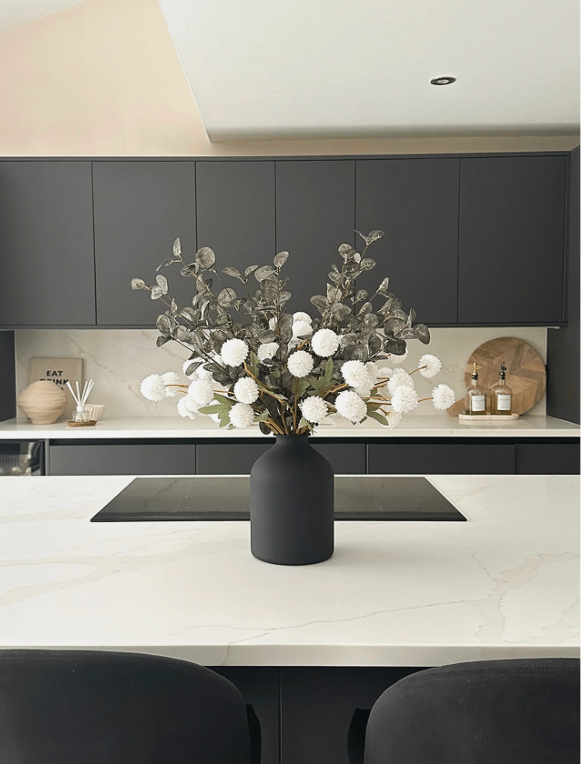 Faux Arrangement - White & Green - Image 4