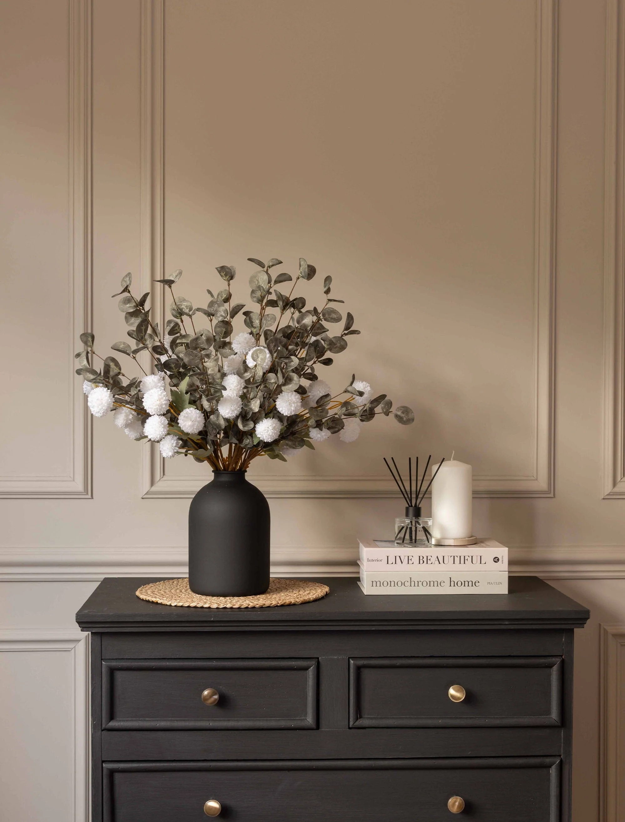 Faux Arrangement - White & Green - Image 9