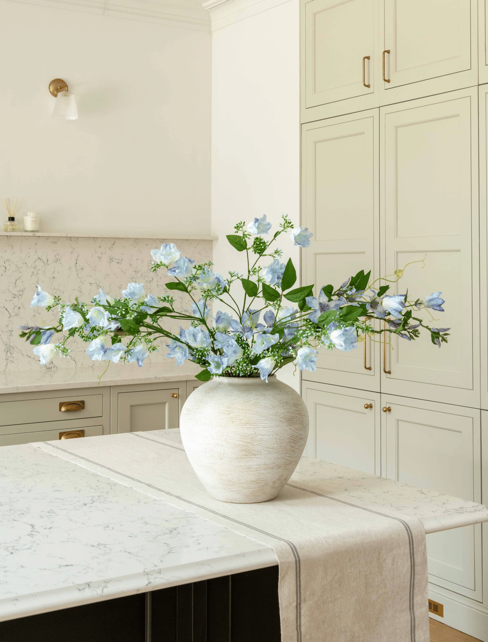 Faux Arrangement - Bell Flower & Clematis Blue - Image 5