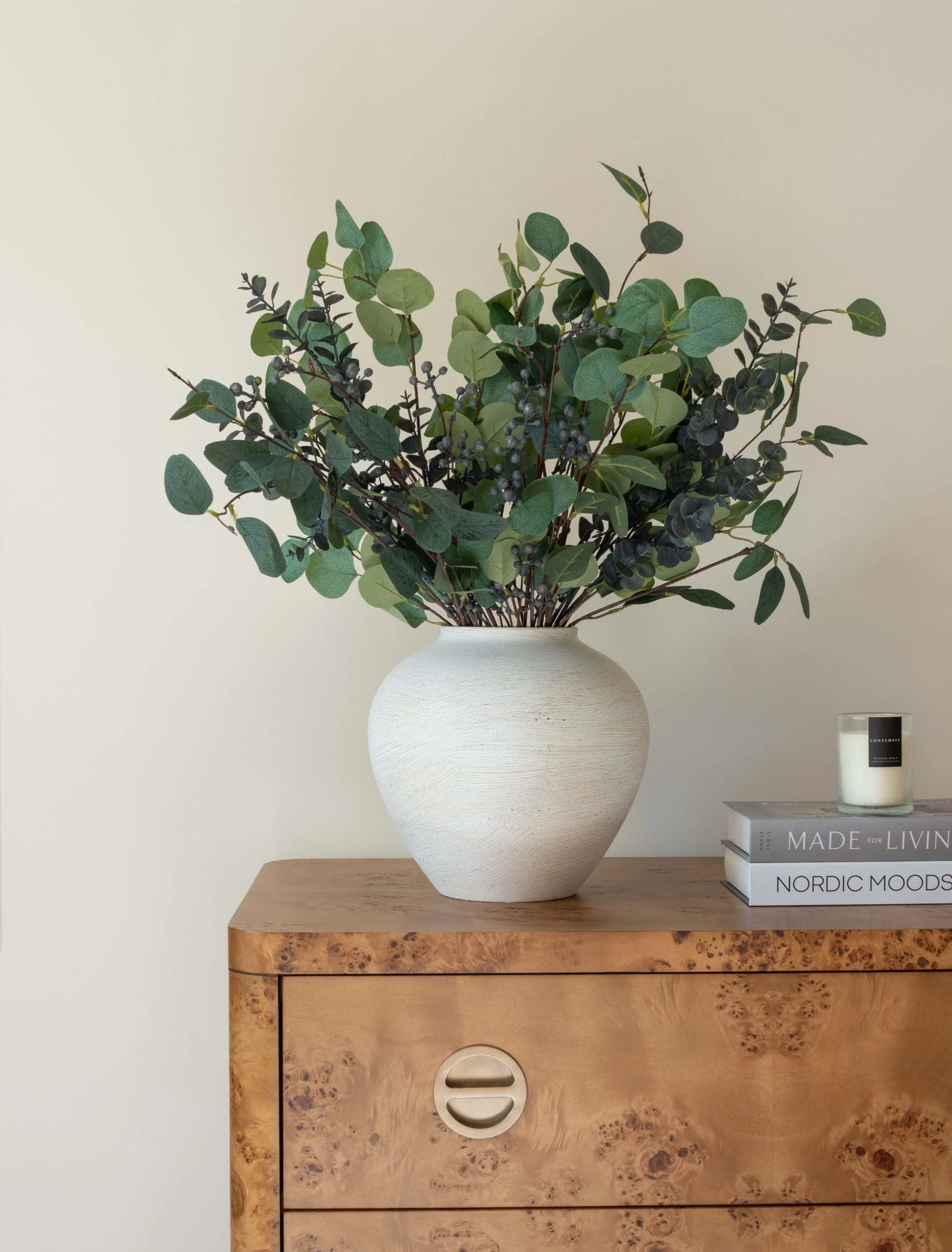 Faux Arrangement - Eucalyptus and Blue Berry - Image 5