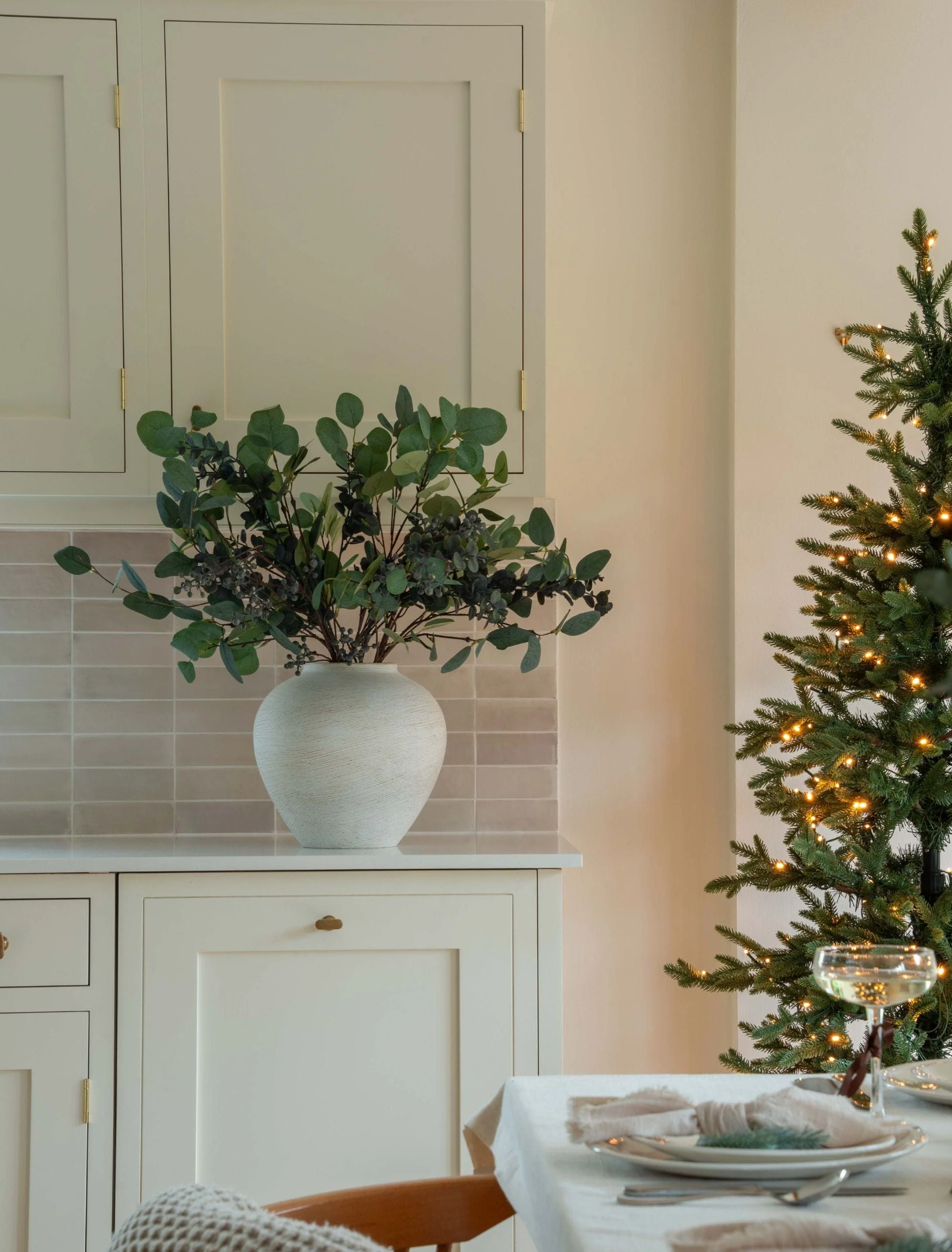 Faux Arrangement - Eucalyptus and Blue Berry - Image 7