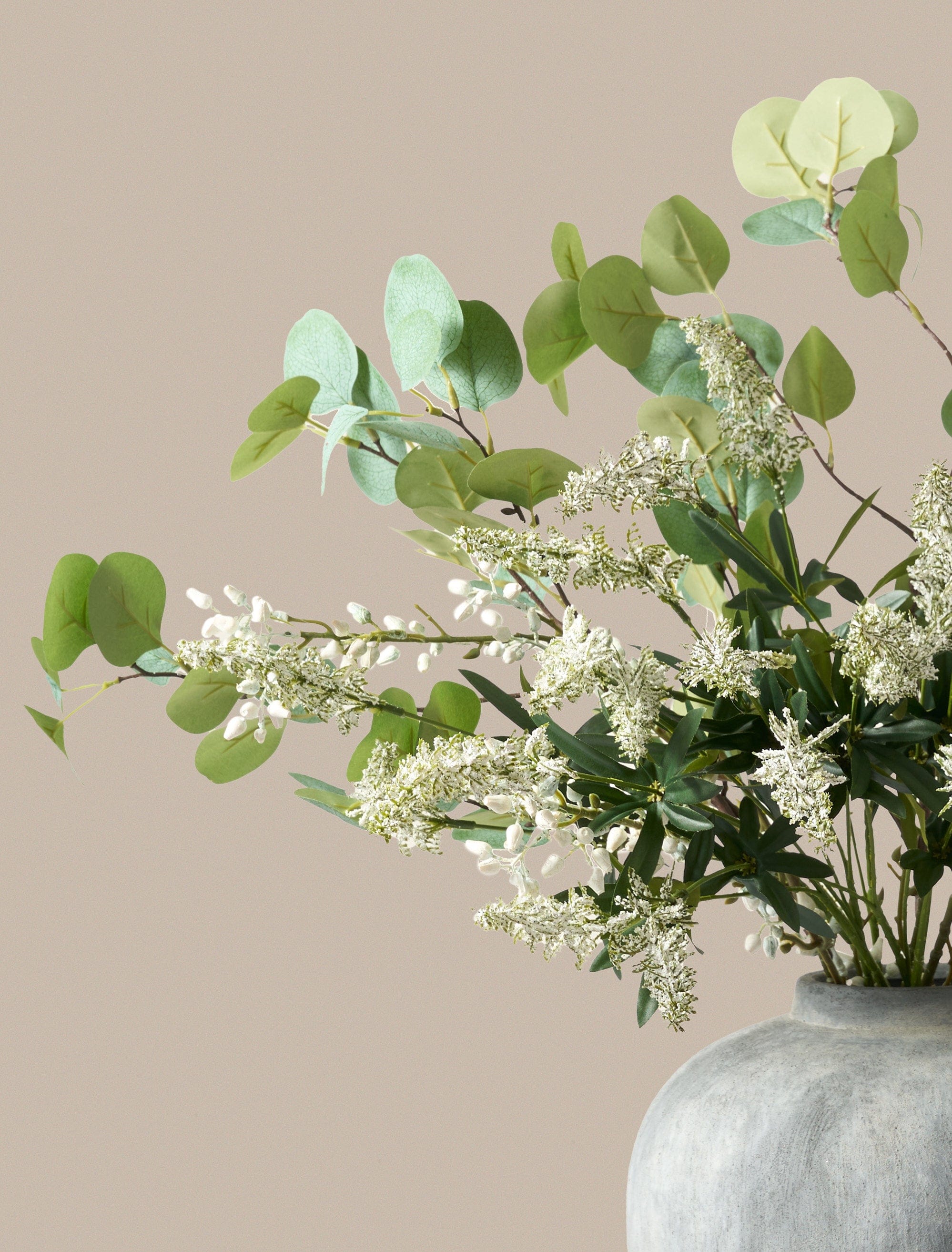 Faux Arrangement - Eucalyptus and White Stem - Image 4