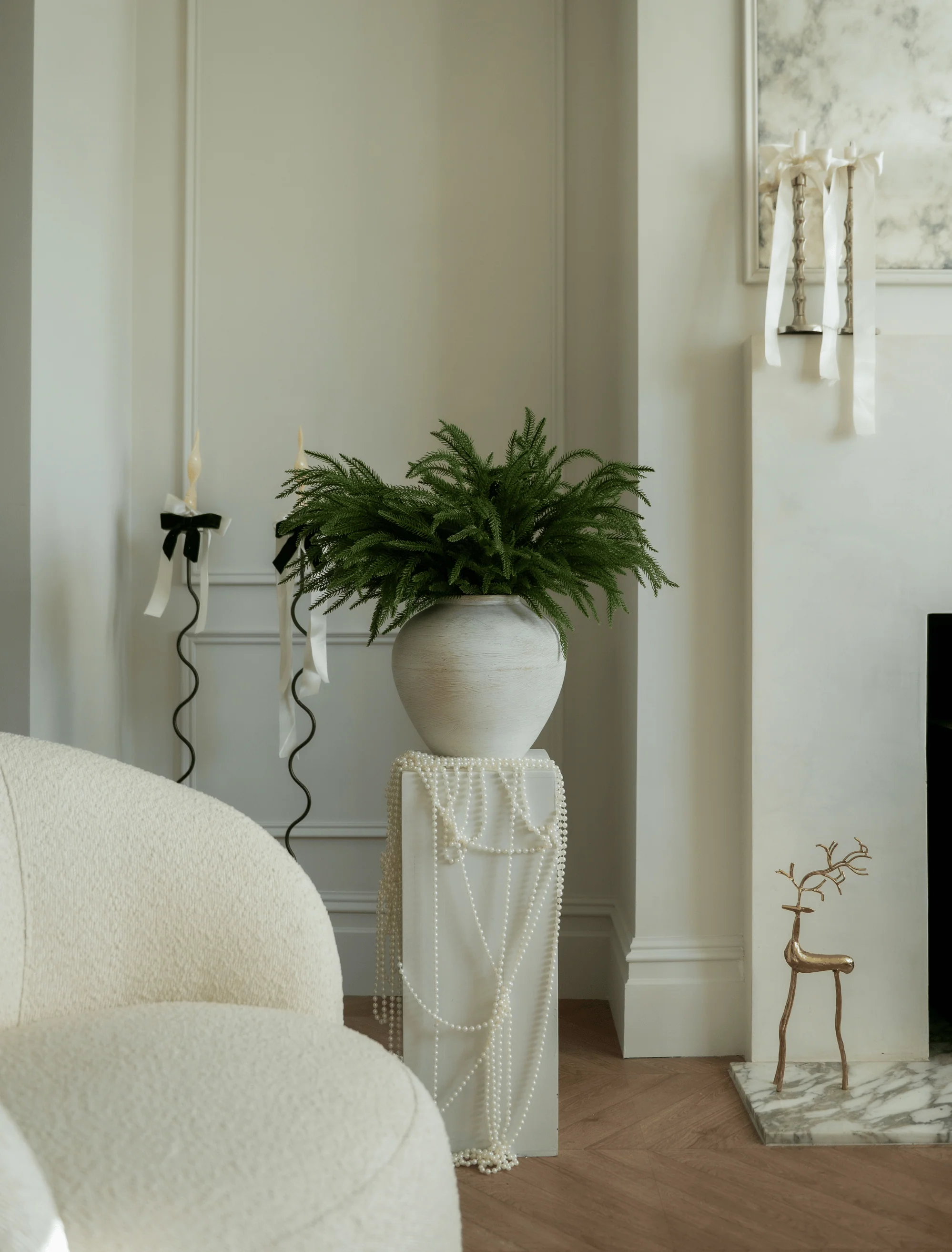 Faux Norfolk Pine (5 Stems) - Image 2