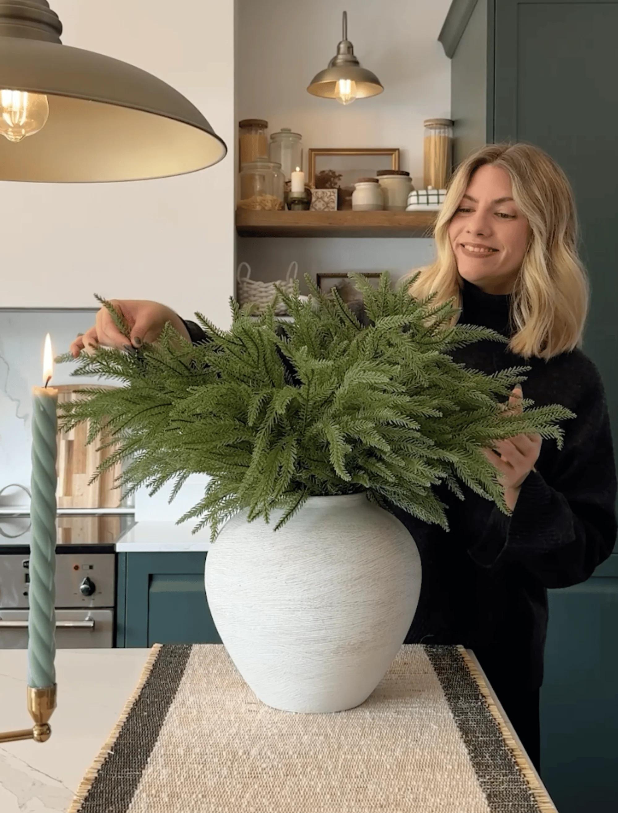 Faux Norfolk Pine (5 Stems) - Image 4