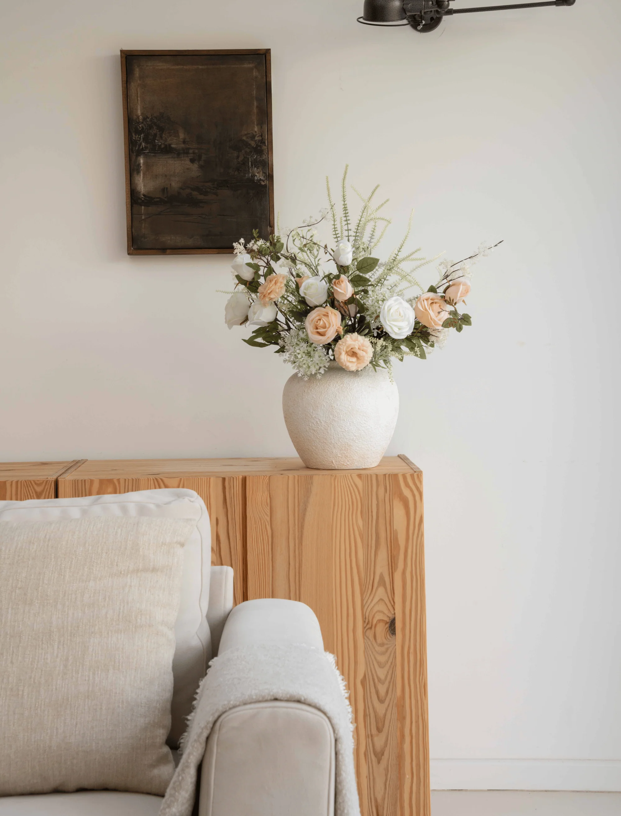 Faux Arrangement - Peach Rose - Image 5