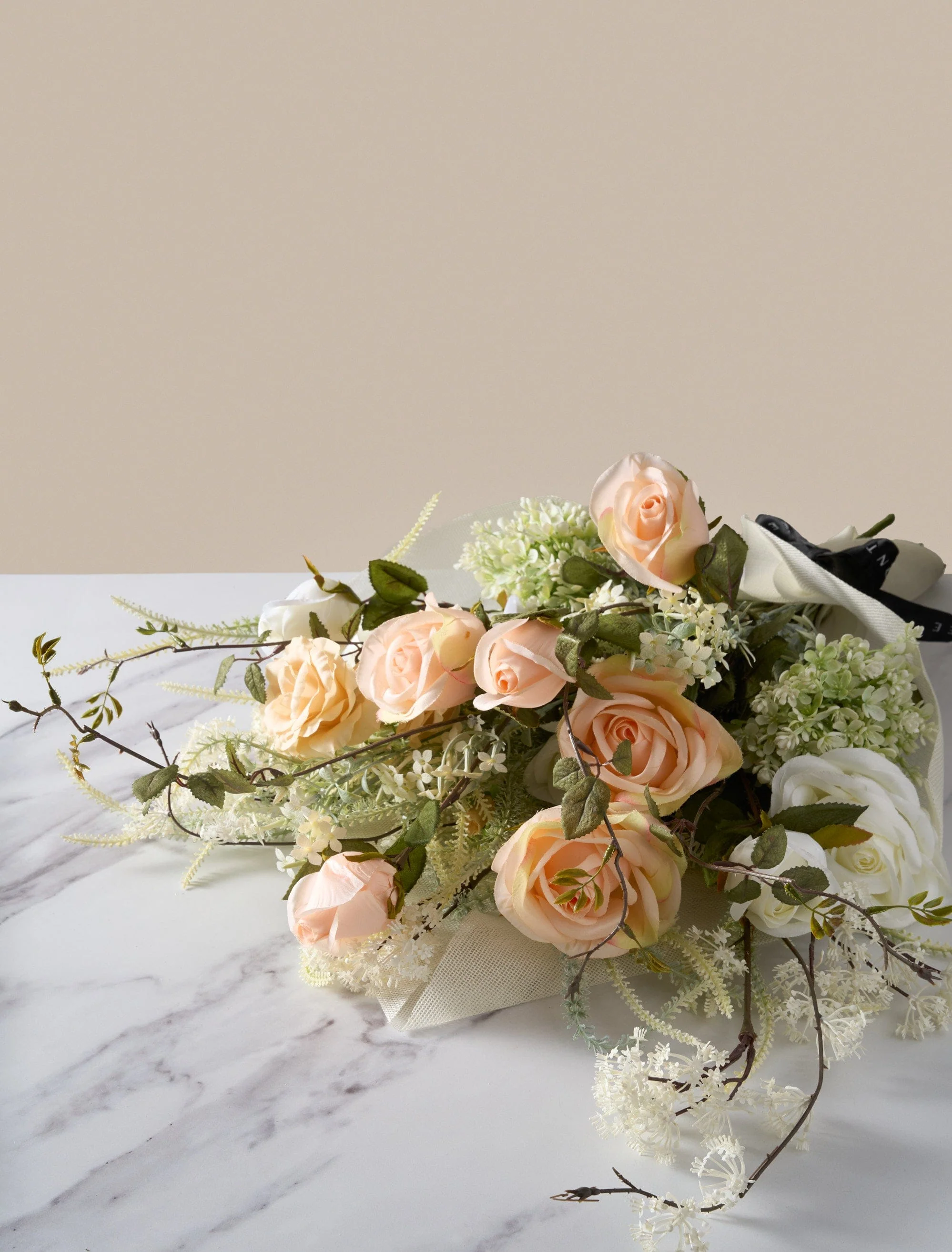Faux Arrangement - Peach Rose - Image 6