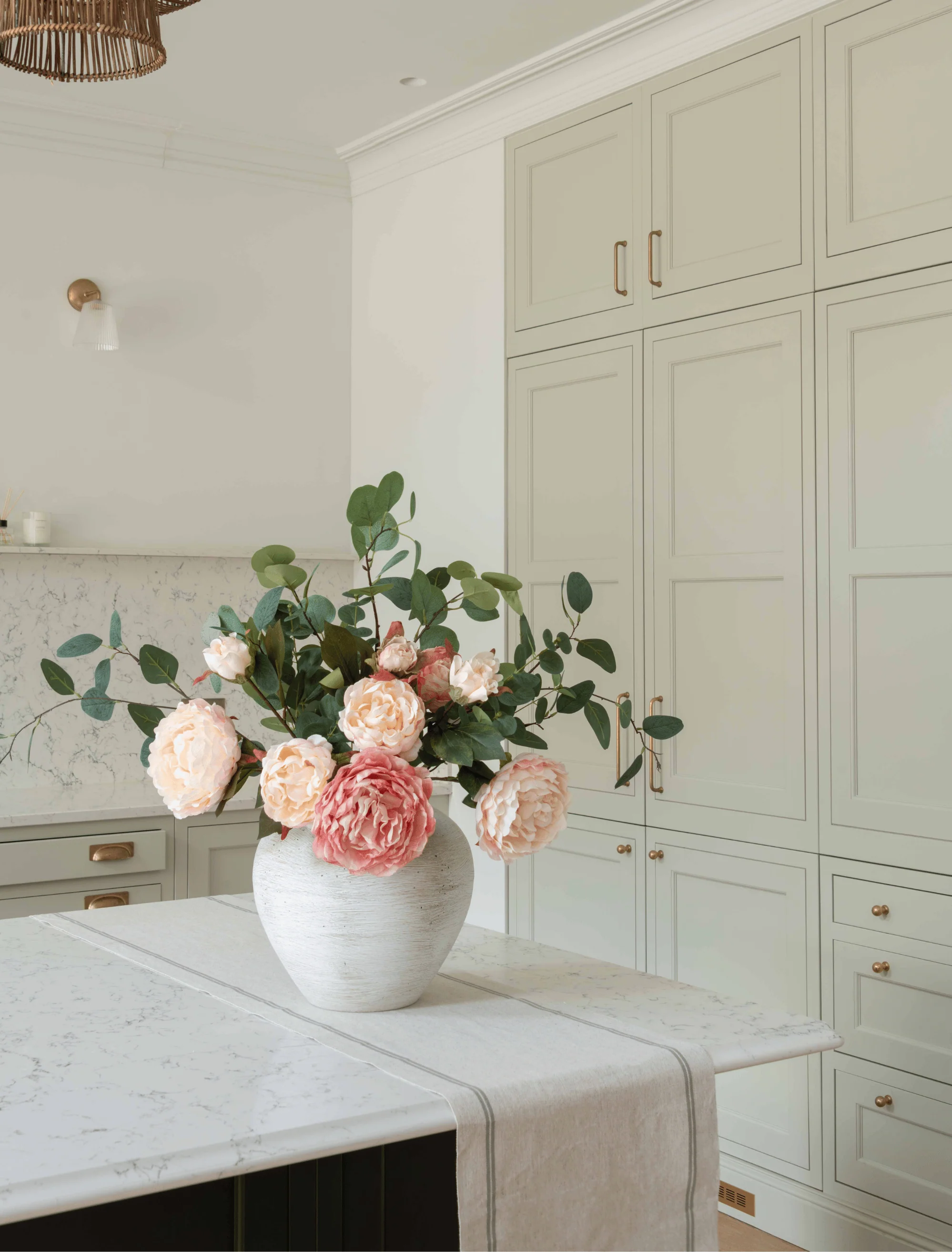 Faux Arrangement - Peony & Eucalyptus Blush - Image 7