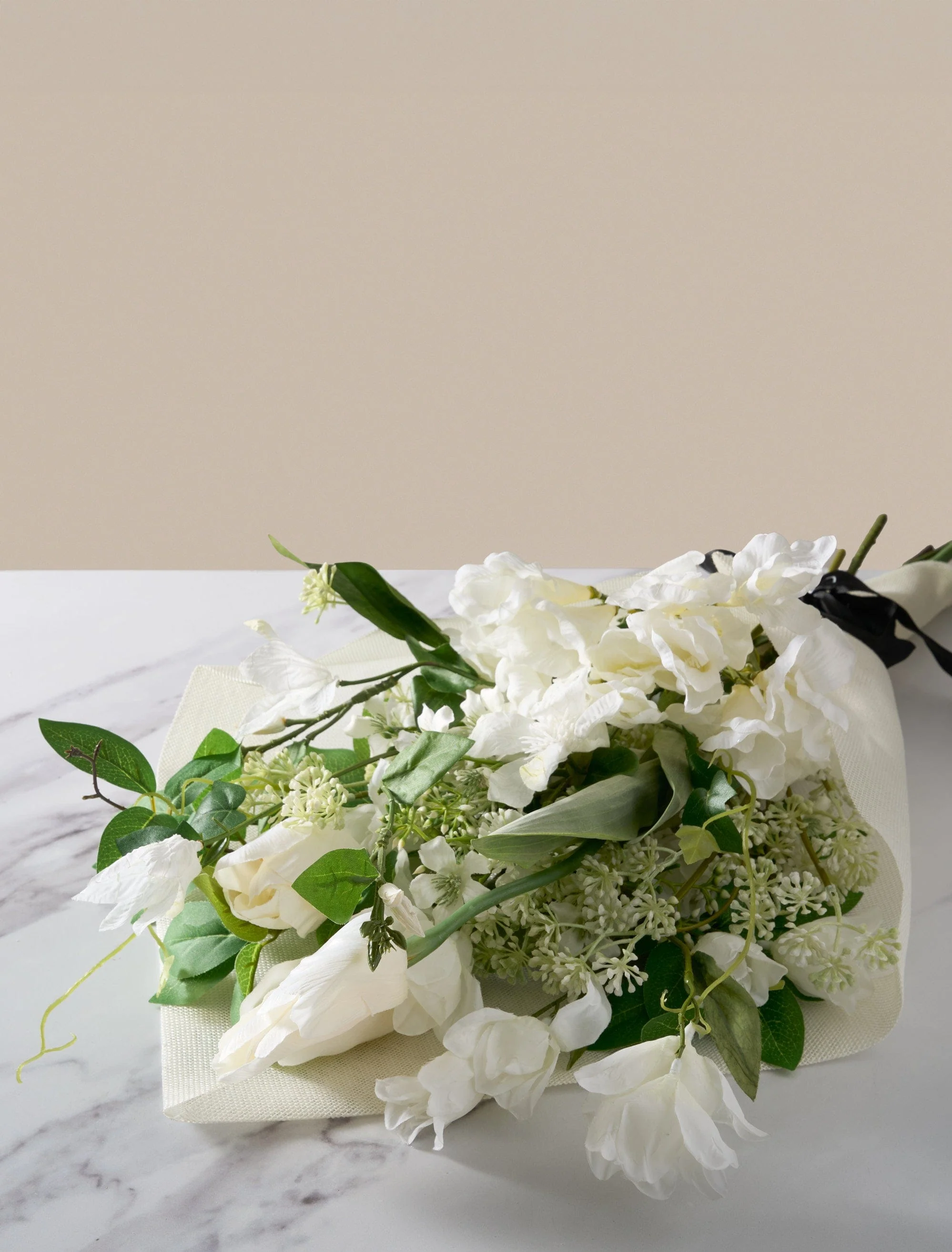 Faux Arrangement - Tulip & Agapanthus White - Image 6