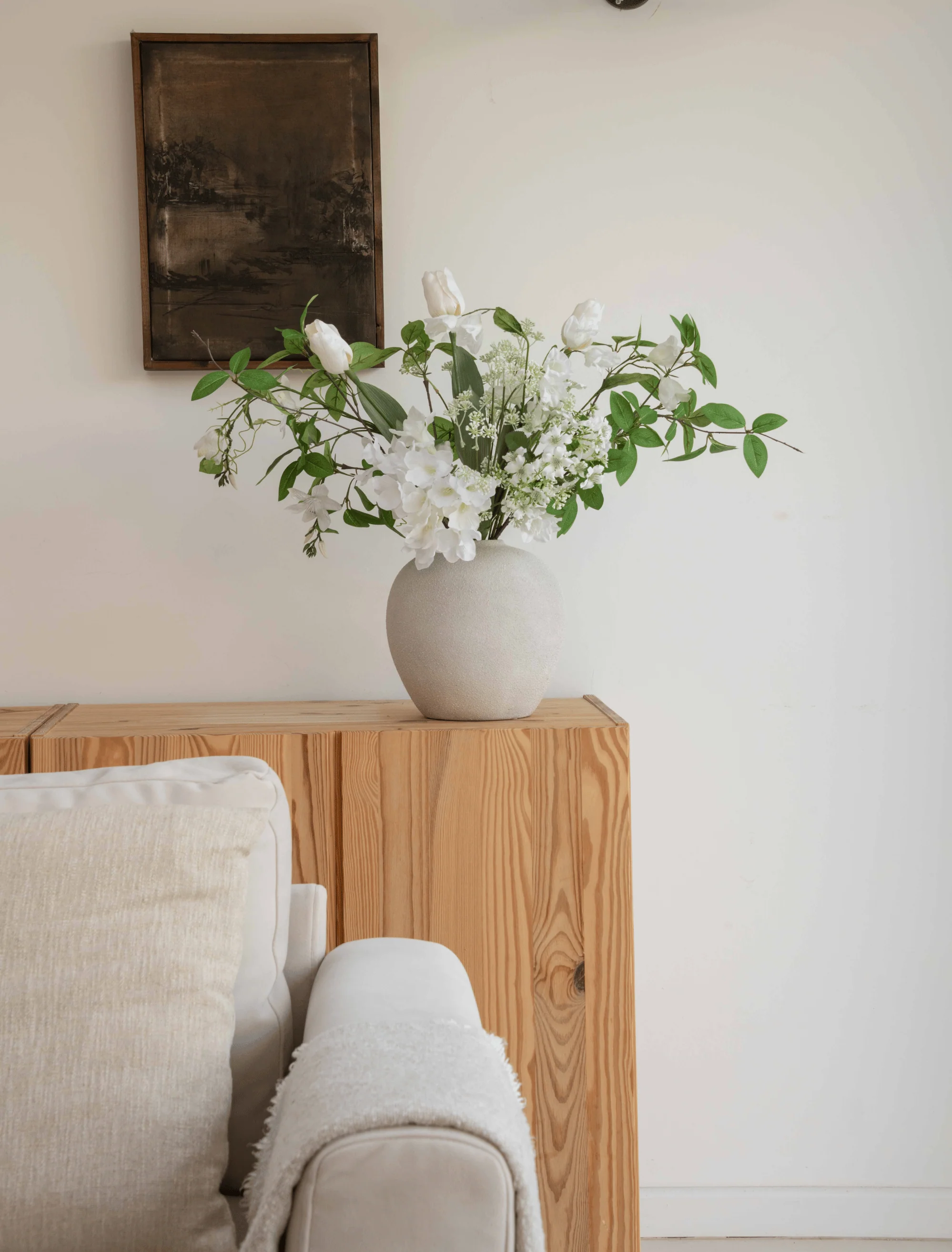 Faux Arrangement - Tulip & Agapanthus White - Image 7