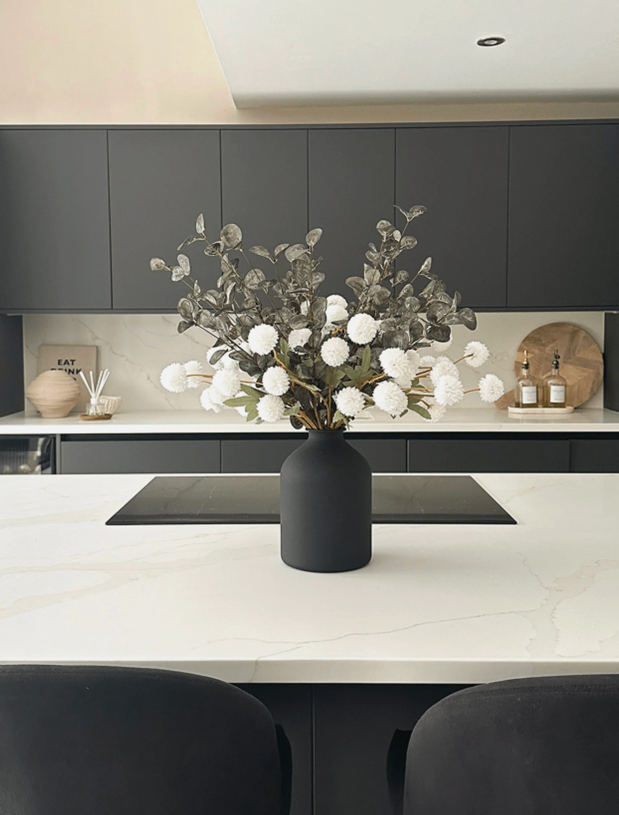 Faux Arrangement - White & Green - Image 6
