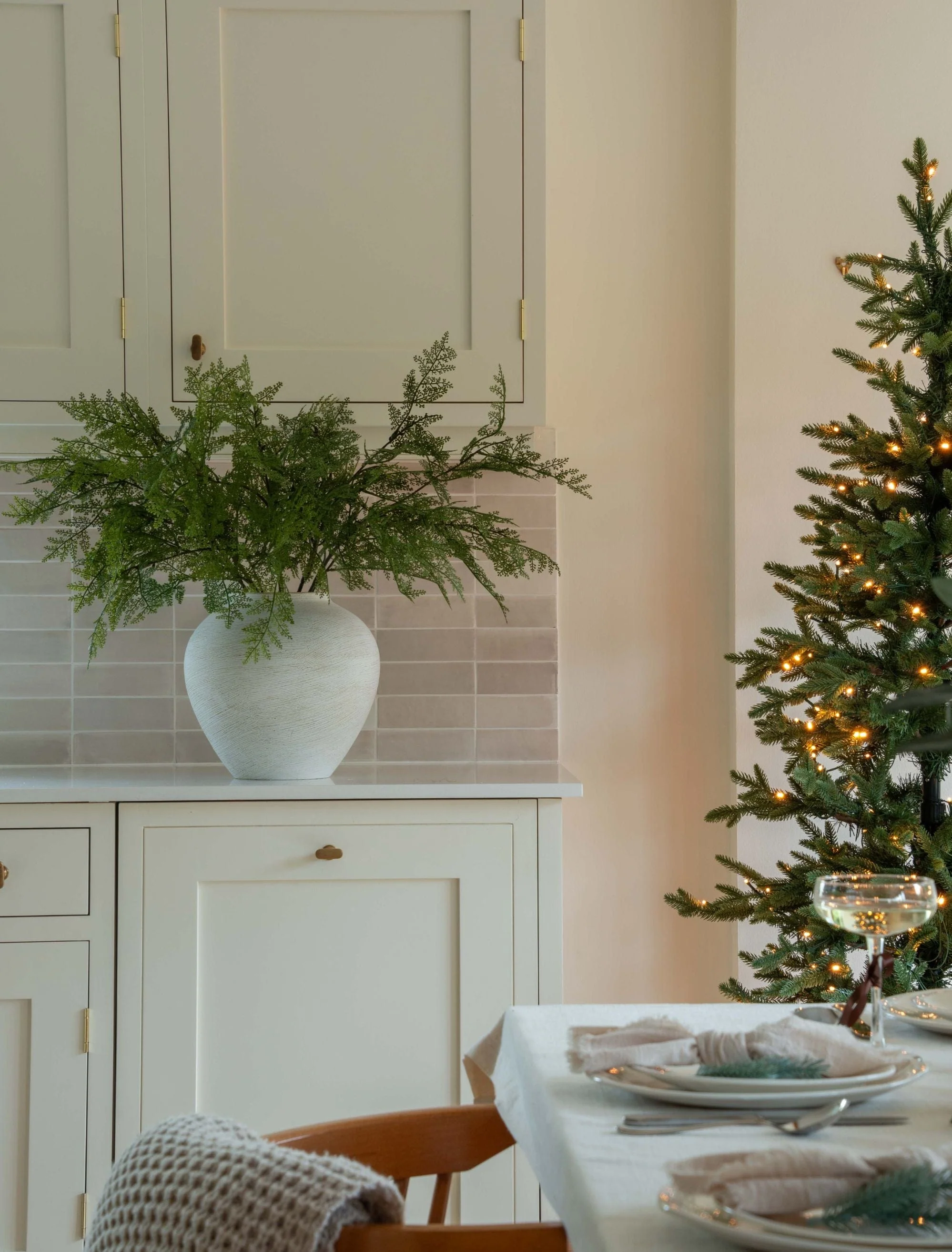 Faux Arrangement - Winter Fern Stems (5 Stems) - Image 5