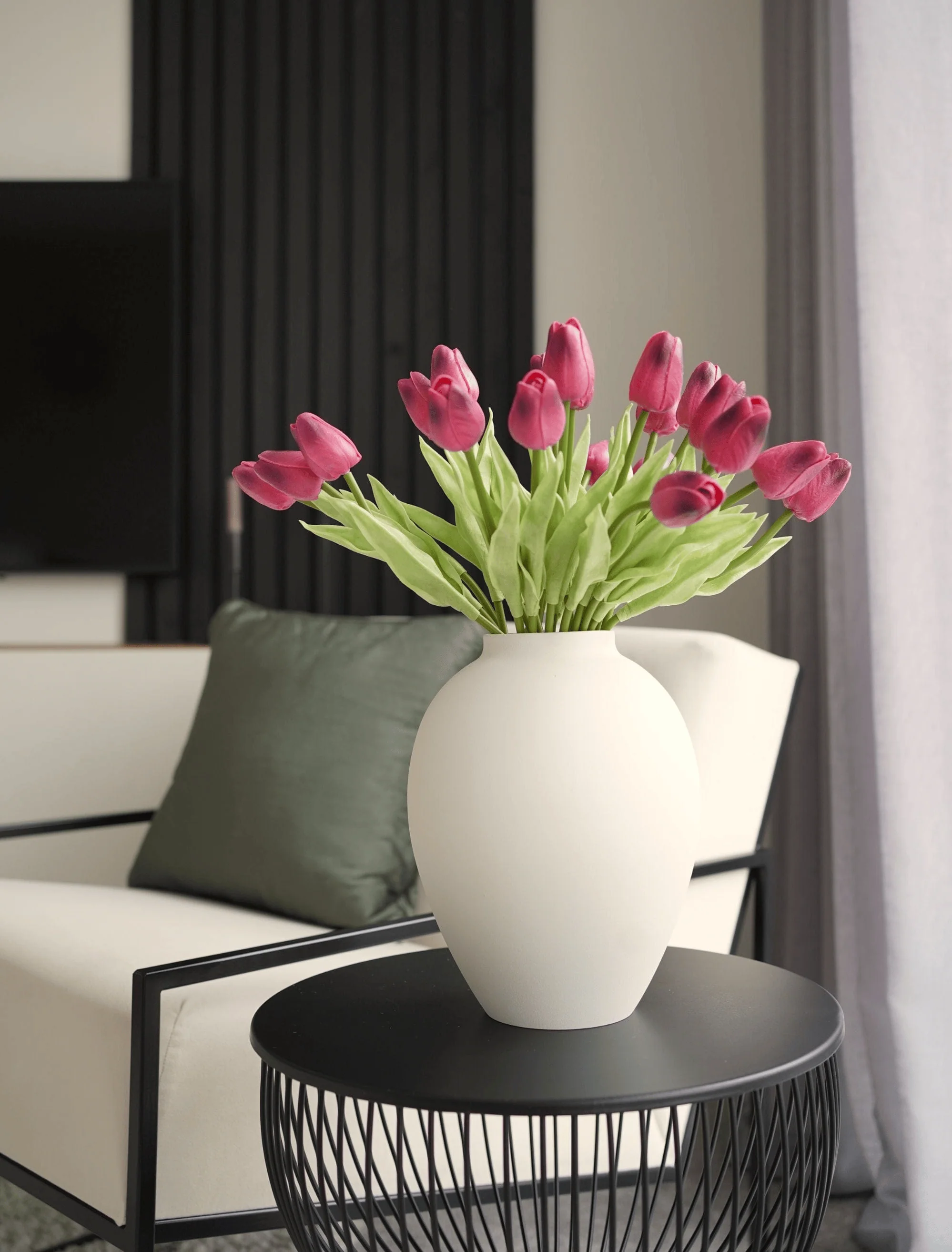Faux Tulip - Purple (25 stems) - Image 3