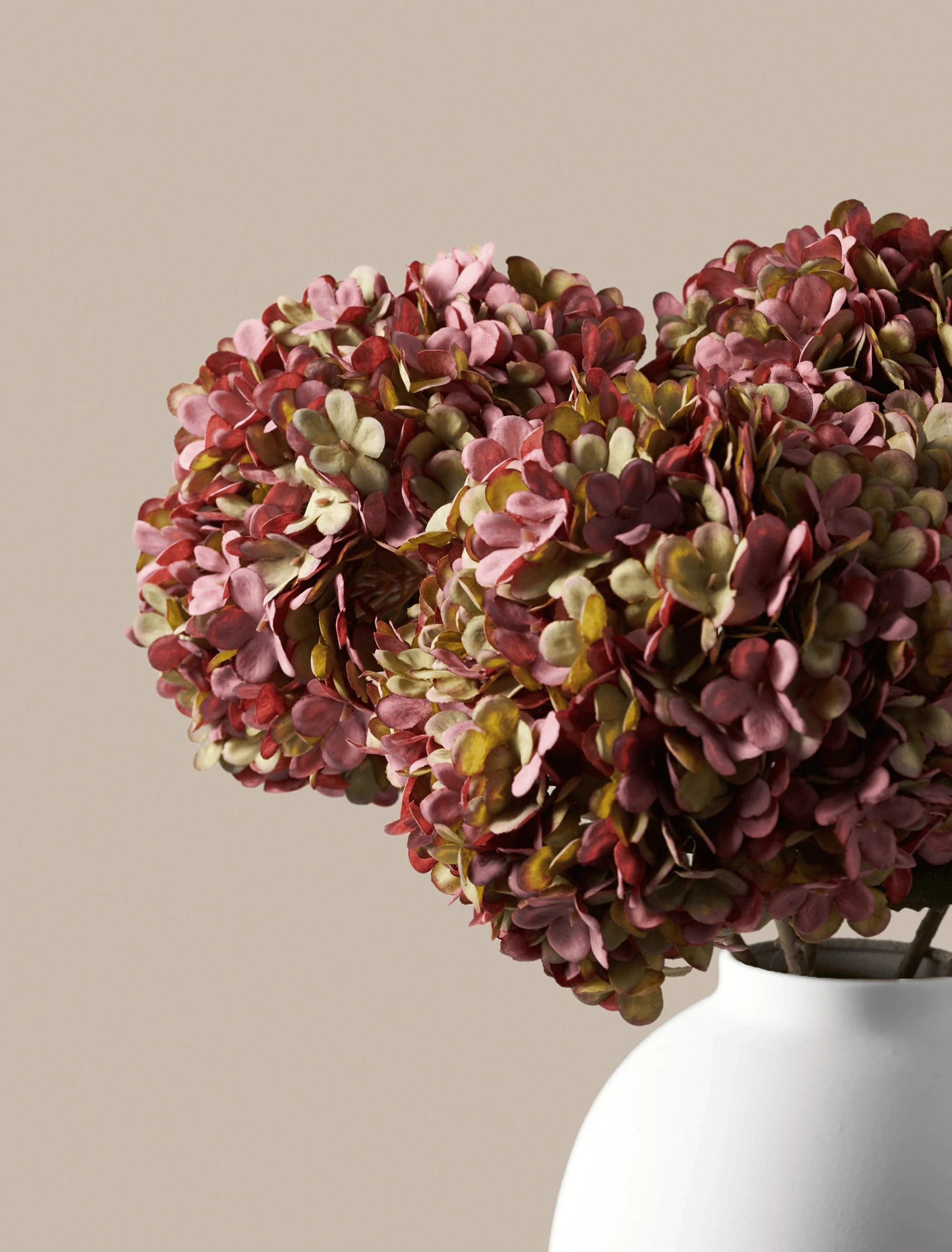Large Faux Hydrangea - Purple (5 Stems) - Image 3