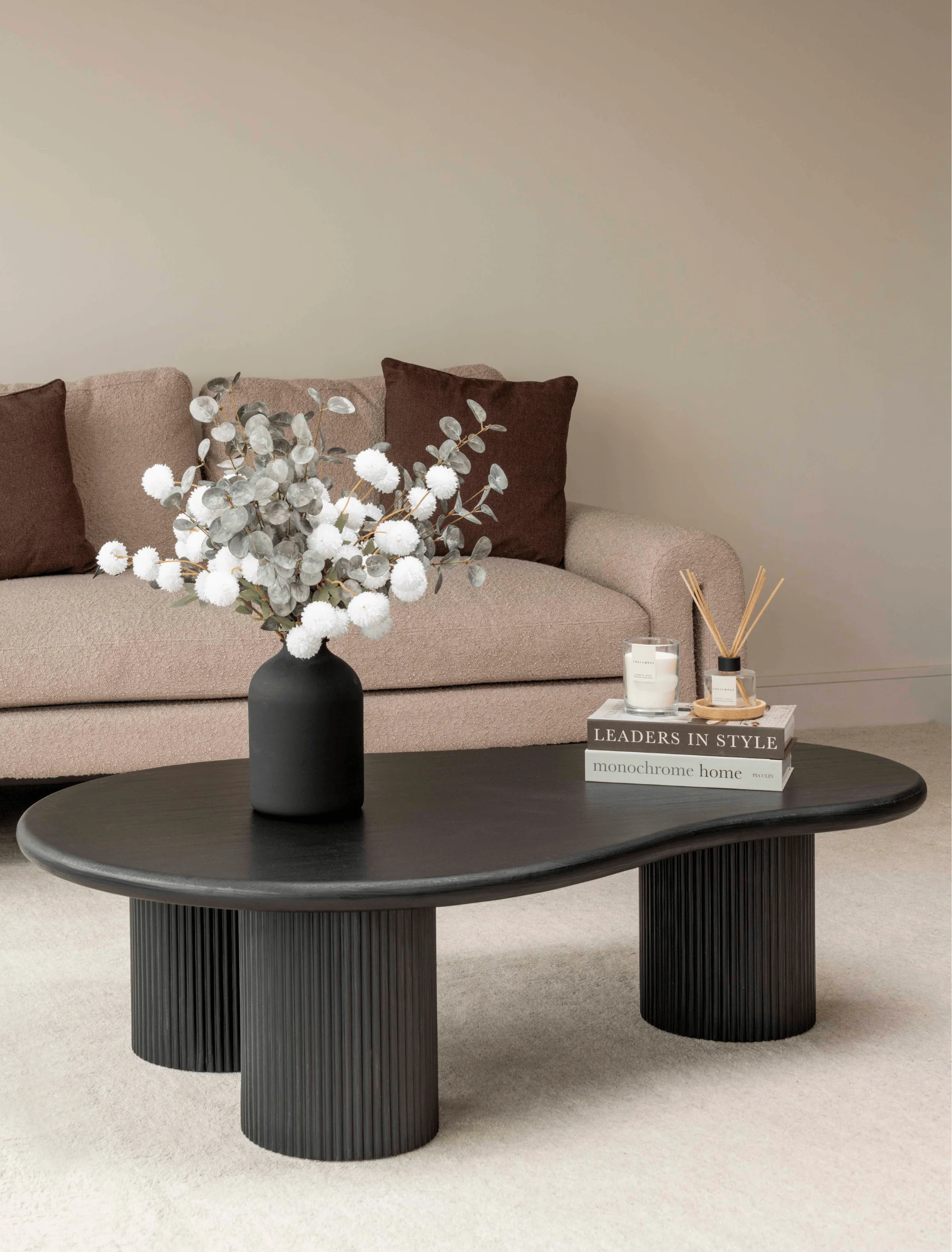 Luna Coffee Table - Black wood - Image 3