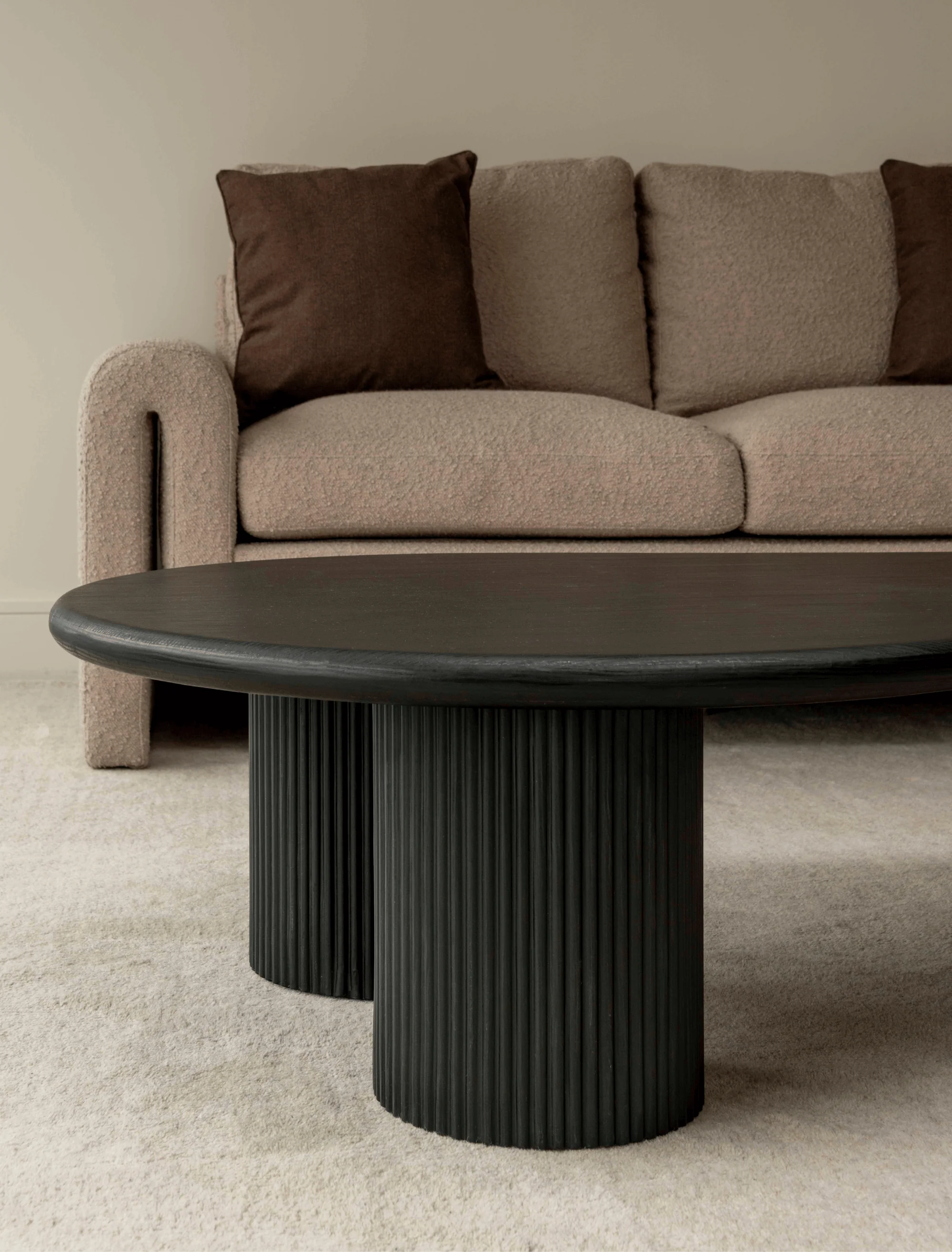 Luna Coffee Table - Black wood - Image 4